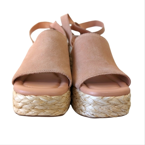 Nelly Ankle Strap Wedge Sandal in Light Natural ...Size 9.5 - Picture 5 of 11